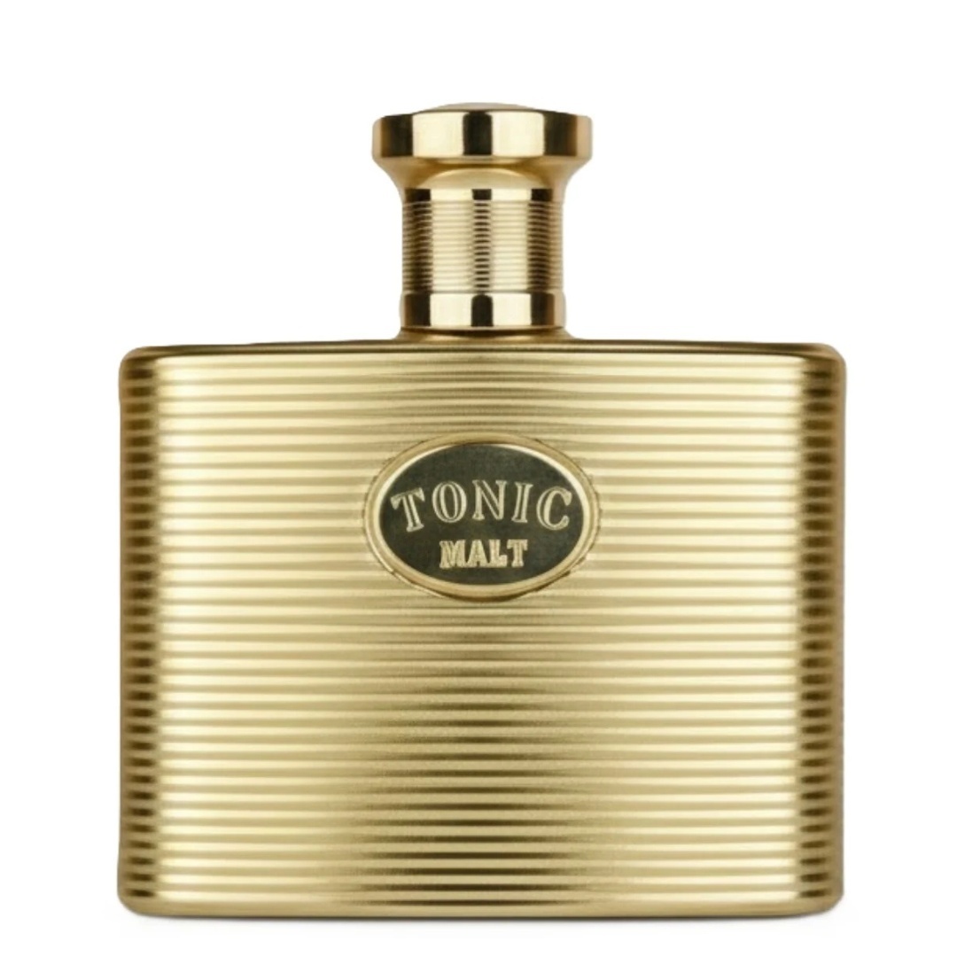 Tonic Malt Maison Alhambra 100 ml sticlă și cutie produs pe fundal alb