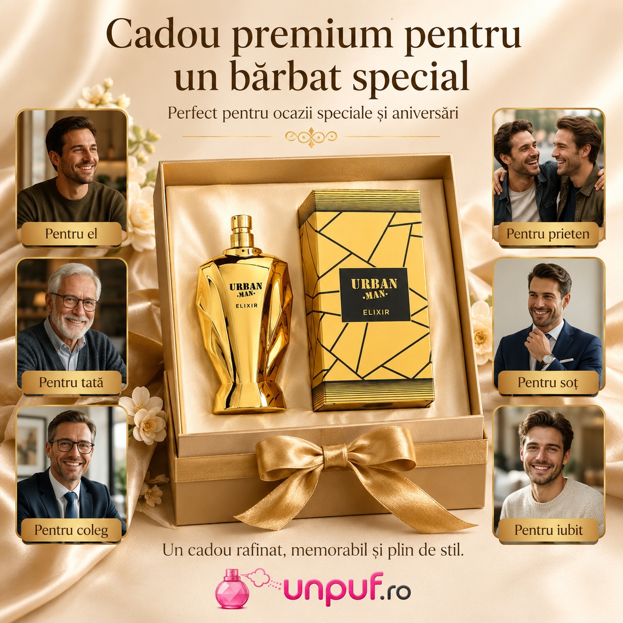 Urban Man Elixir Fragrance World cadou premium pentru el, tată, prieten, frate, coleg și iubit