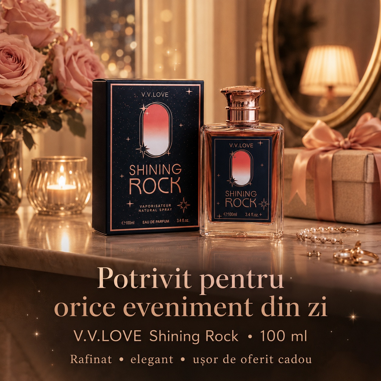 Parfum V.V. Love Shining Rock potrivit pentru orice eveniment din zi