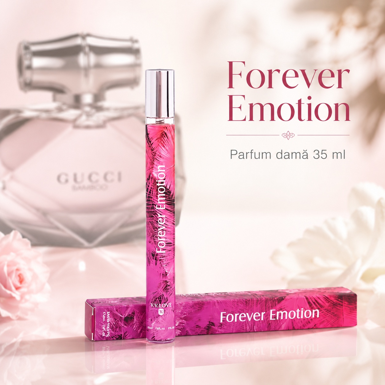 Parfum Forever Emotion 35 ml V.V. Love apă de parfum damă inspirat de Gucci Bamboo