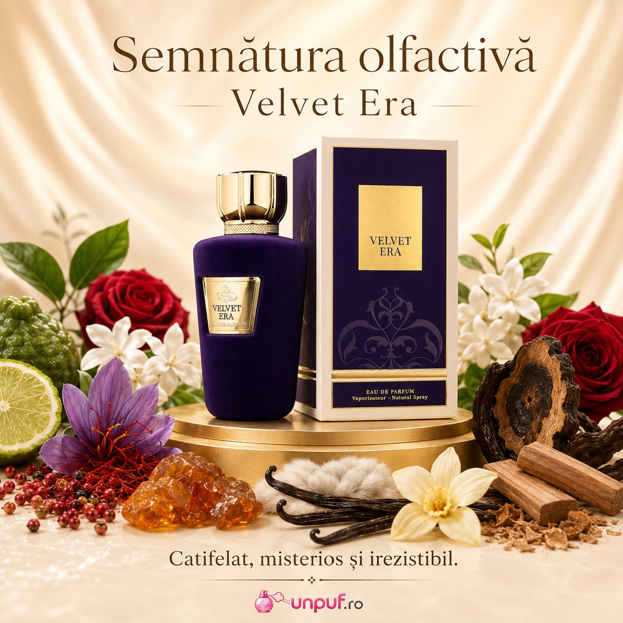 Velvet Era Fragrance World inspirat din Erba Pura Xerjoff parfum catifelat misterios și irezistibil