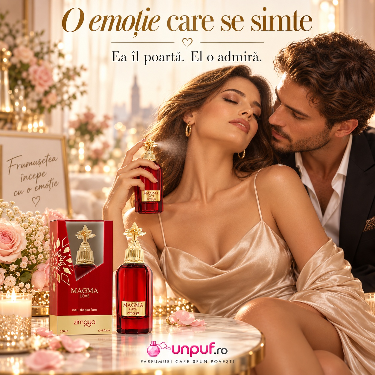 Zimaya Magma Love parfum de damă, aromă romantică și senzuală pentru momente speciale
