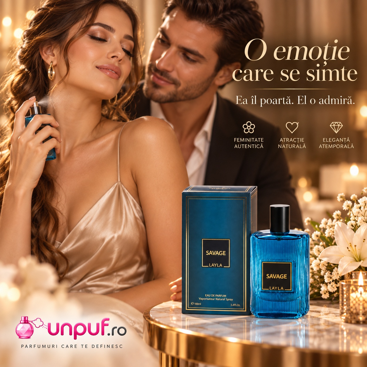 Savage Yalla parfum bărbătesc fresh și magnetic pentru întâlniri și seri elegante