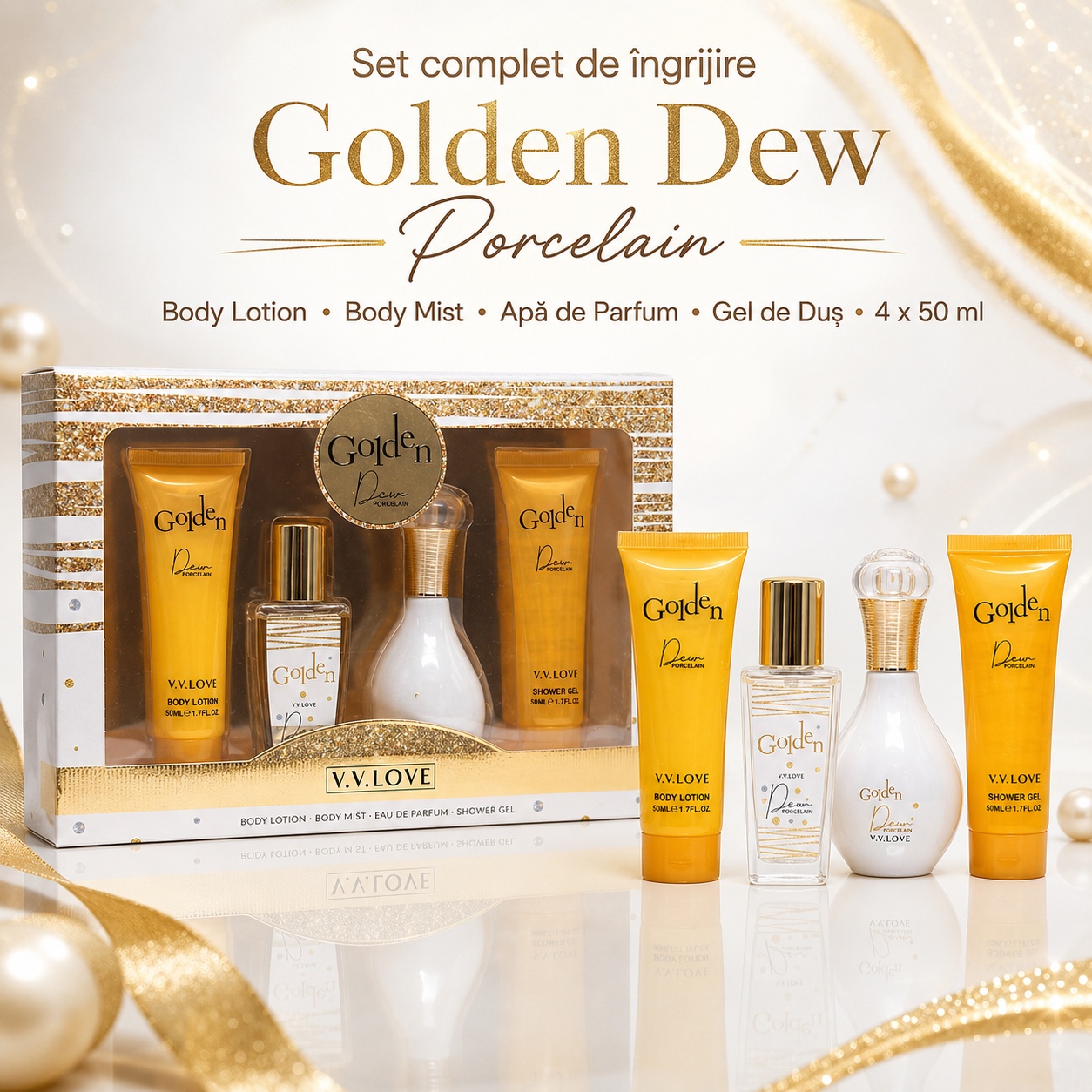 V.V. Love Golden Dew Porcelain set cadou pentru momente speciale