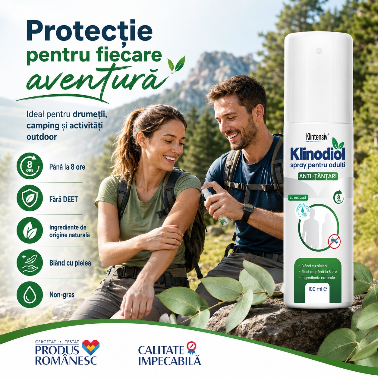 Klinodiol protecție pentru drumeții camping și activități outdoor