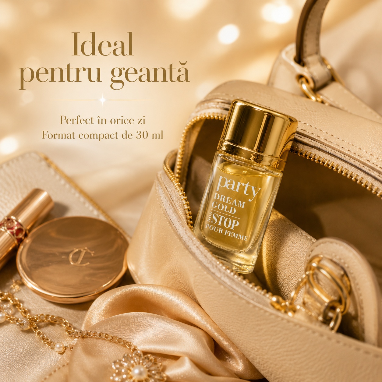 V.V. Love Party Dream Gold 30 ml parfum ideal pentru geantă