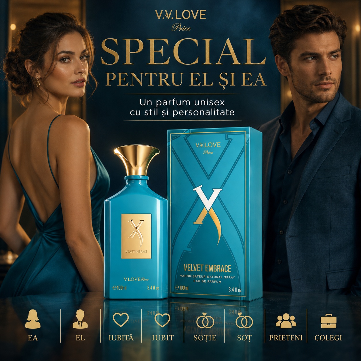 V.V. Love Velvet Embrace parfum special pentru el și ea