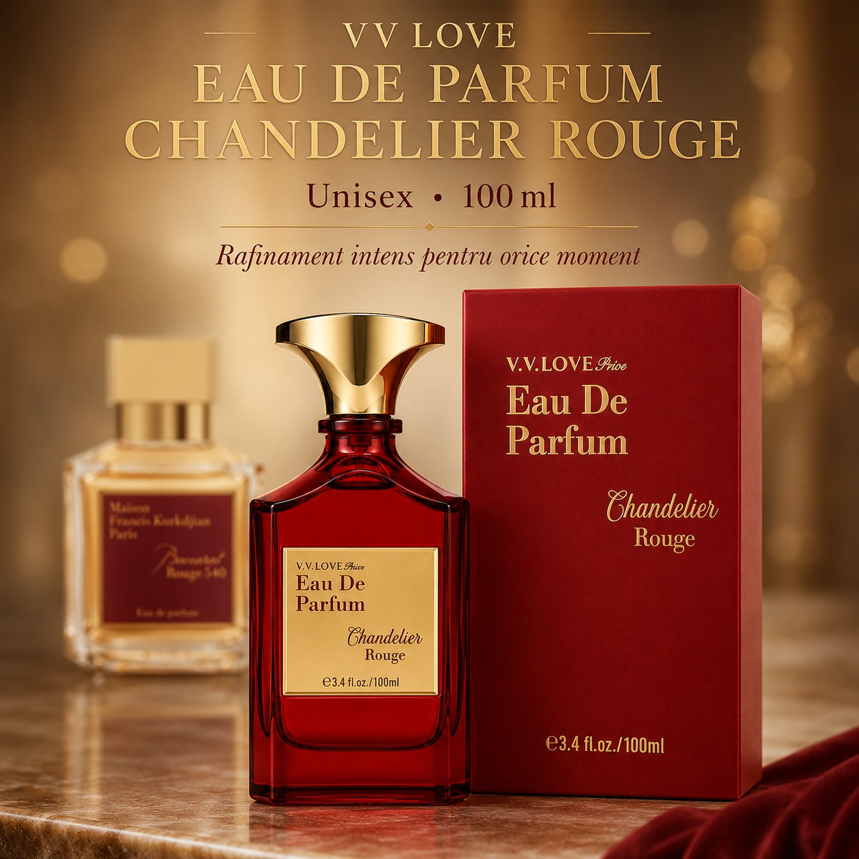 VV Love Chandelier Rouge Eau de Parfum 100 ml parfum damă elegant