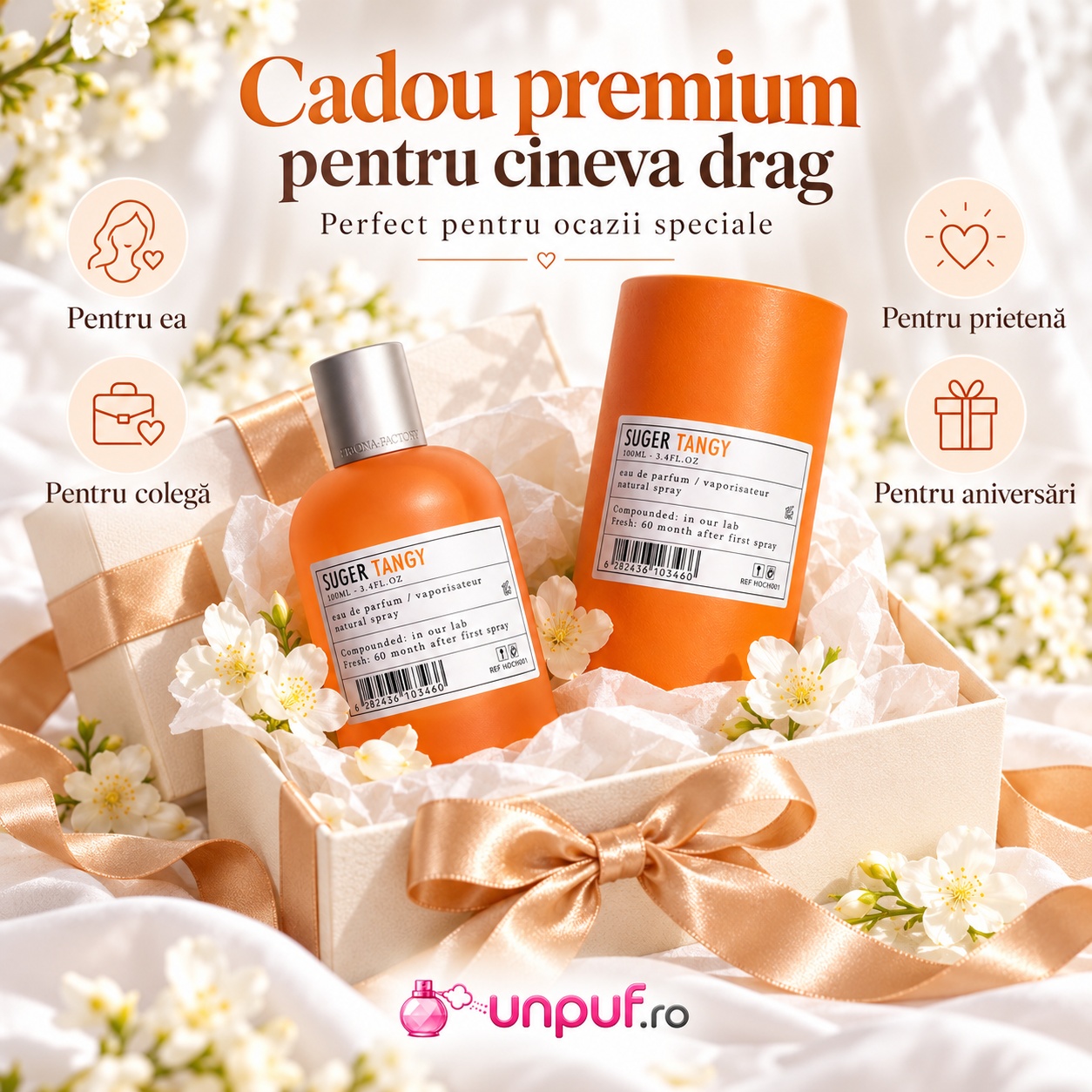 Aro-Fac Tangy Suger parfum unisex cadou premium pentru ea pentru el și pentru prietenă