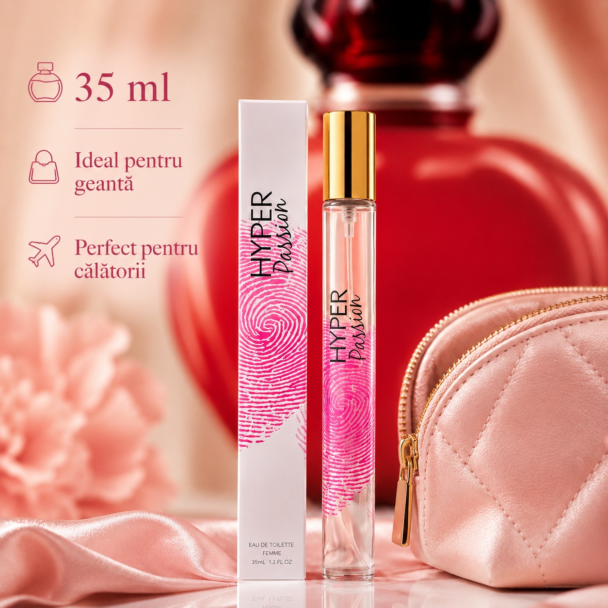 Hyper Passion 35 ml ideal pentru geantă și perfect pentru călătorii