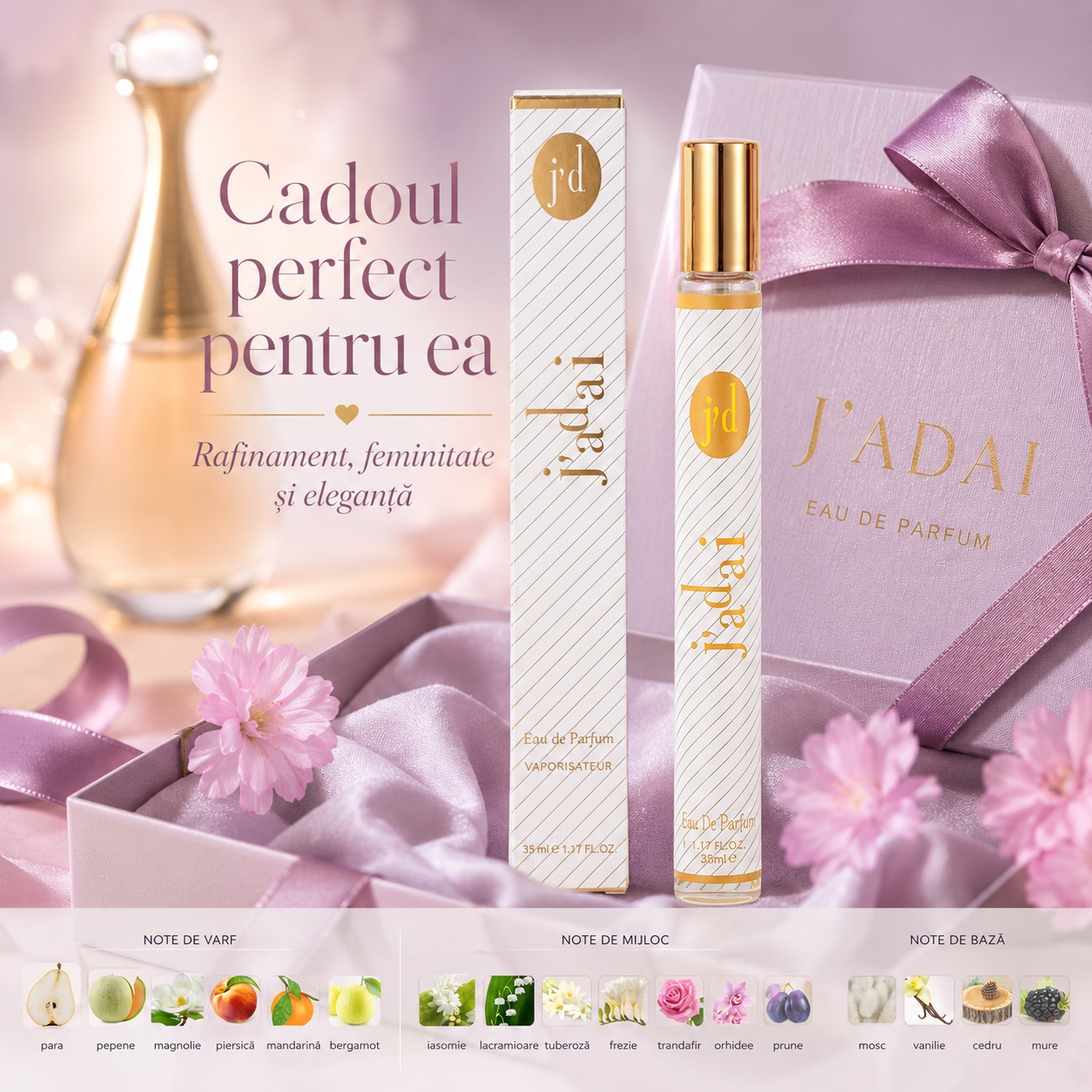 J'Adai 35 ml cadoul perfect pentru ea parfum elegant feminin și rafinat