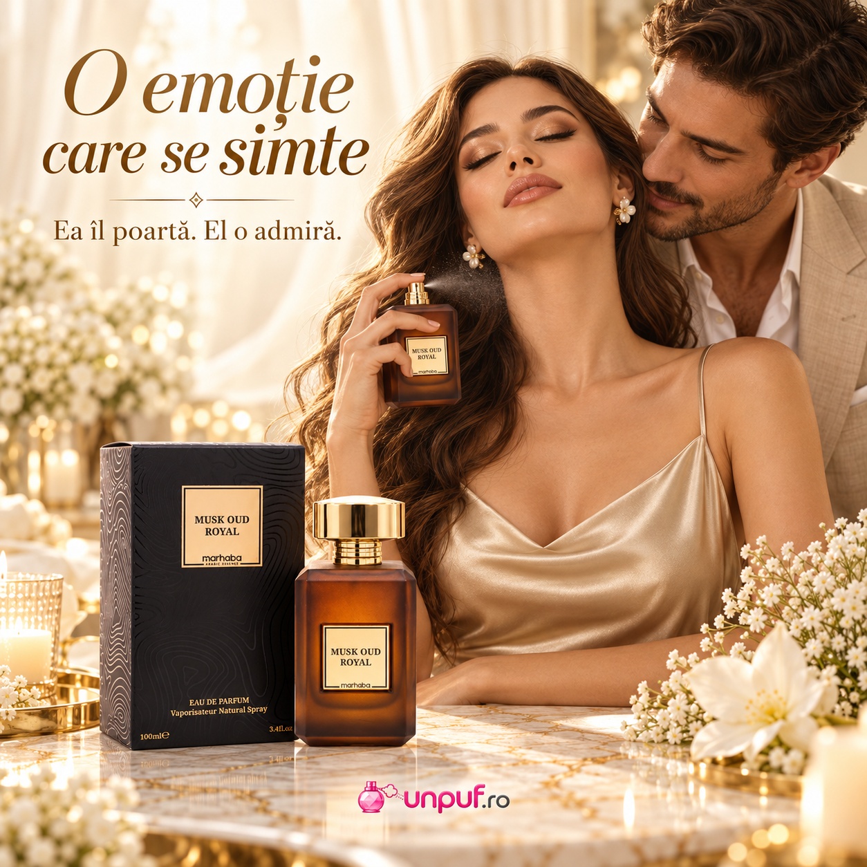 Musk Oud Extreme Marhaba parfum unisex elegant pentru momente speciale