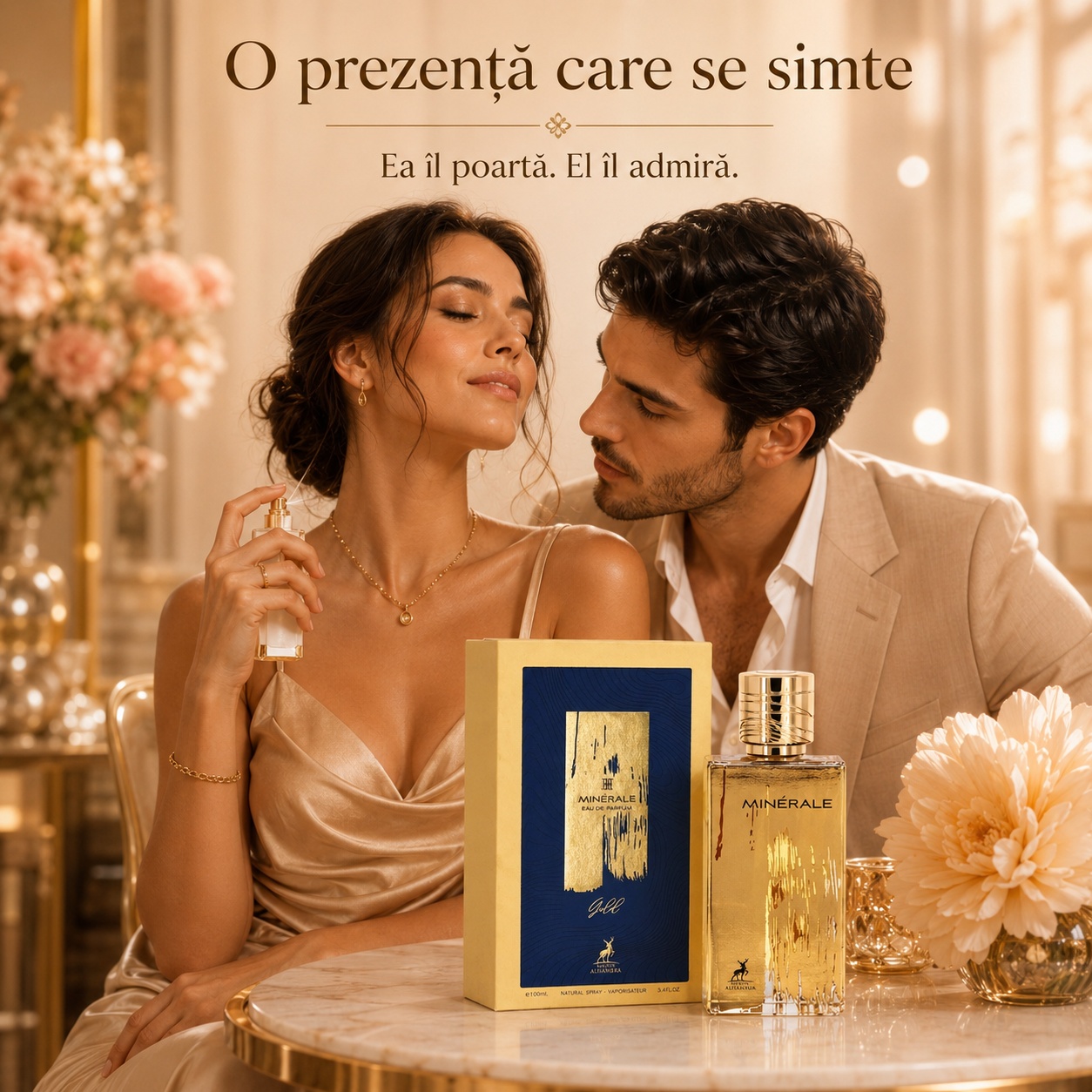 Alhambra Minerale Gold parfum unisex elegant cu prezență rafinată și memorabilă