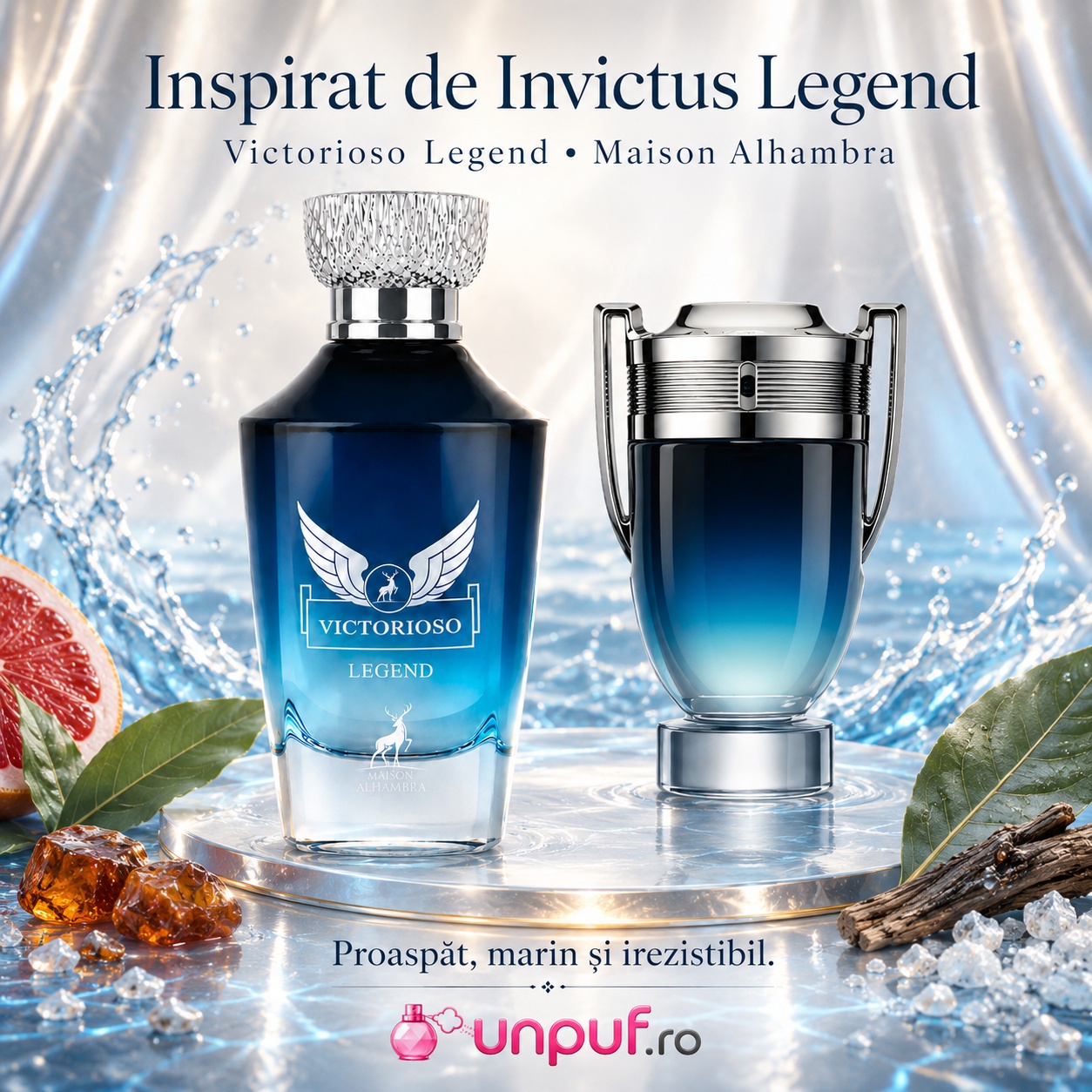 Alhambra Victorioso Myth Maison Alhambra inspirat din Invictus Legend aromă fresh marină și masculină