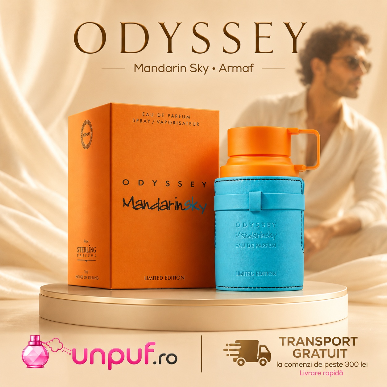 Armaf Odyssey Mandarin Sky Eau de Parfum 200 ml cu transport gratuit la comenzi eligibile UnPuf.ro