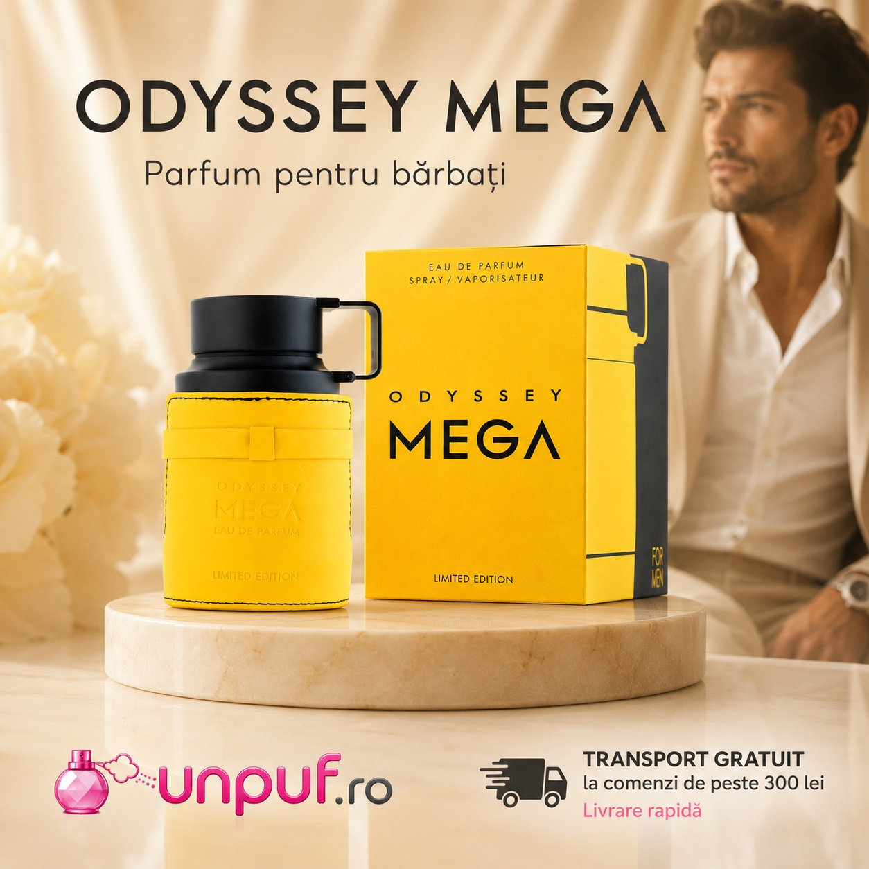 Parfum Armaf Odyssey Mega Eau de Parfum 60ml, aromă fresh, masculină și memorabilă