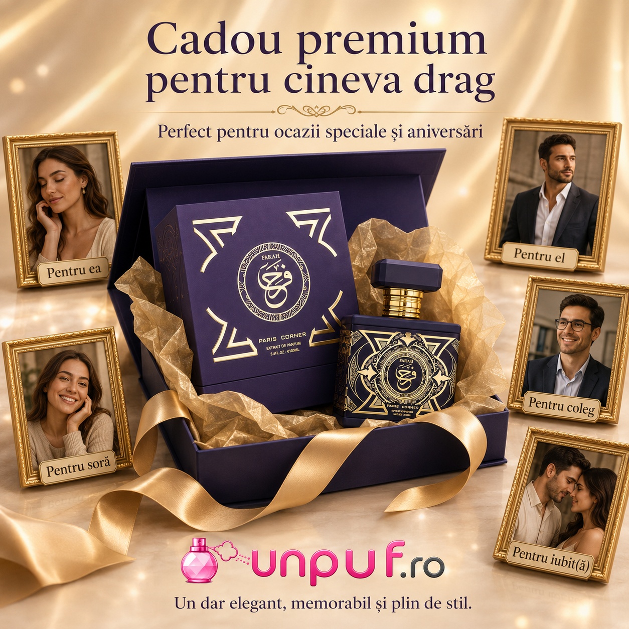 Farah Paris Corner cadou premium pentru cineva drag, pentru ea, pentru el, pentru soră, coleg sau iubit