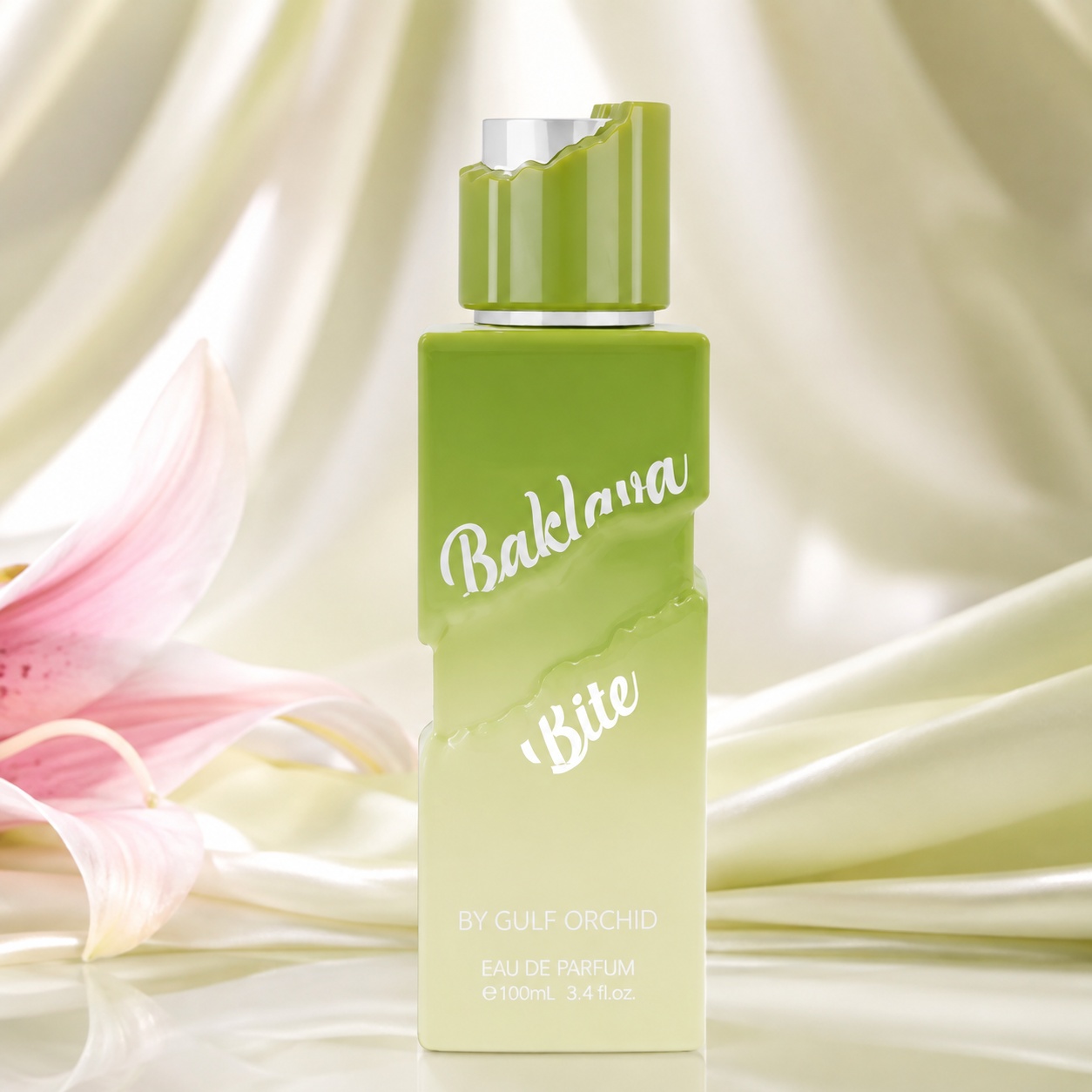 Sticlă Gulf Orchid Baklava Bite Eau de Parfum 100ml, parfum gourmand cu fistic și miere