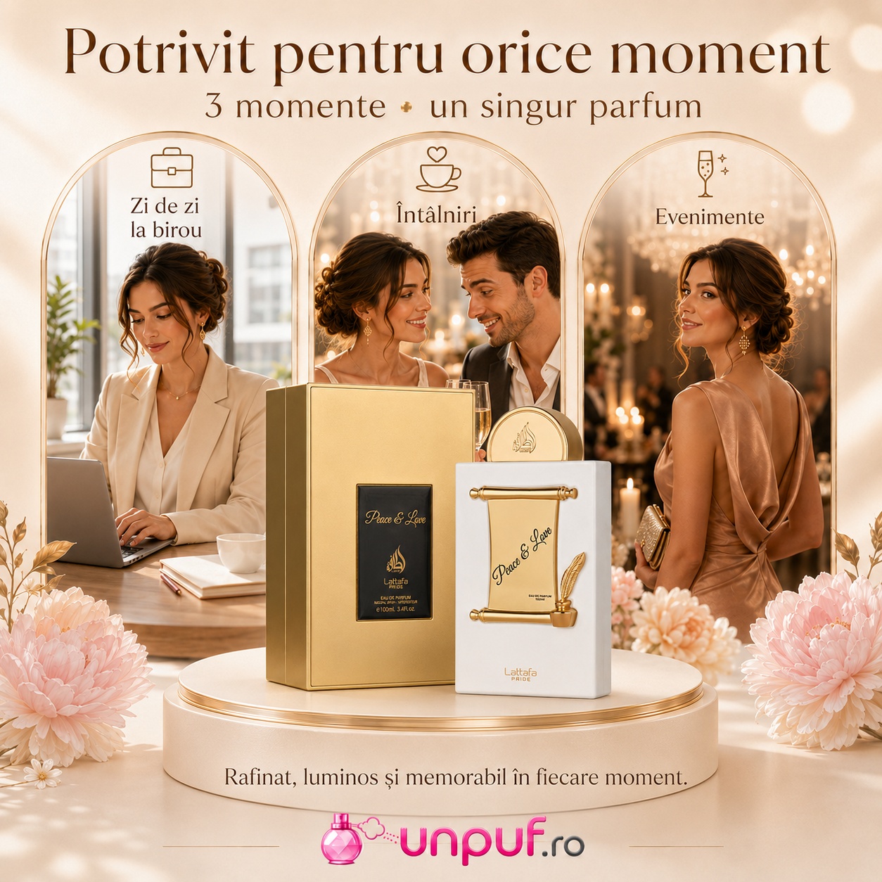 Lattafa Pride Peace & Love potrivit pentru zi de zi la birou, &icirc;nt&acirc;lniri și evenimente