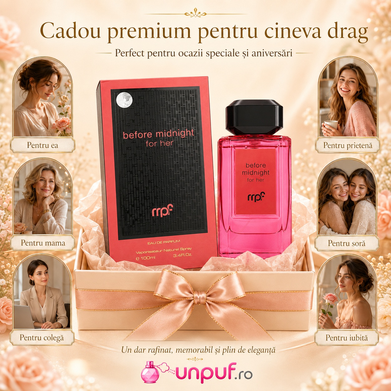 My Perfumes Before Midnight For Her cadou premium pentru ea, mamă, prietenă, soră, colegă sau iubită