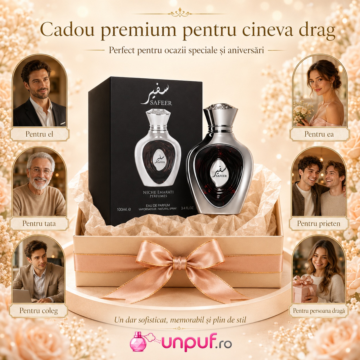 Niche Emarati Safeer cadou premium pentru femei, bărbați, colegi, prieteni sau persoane dragi