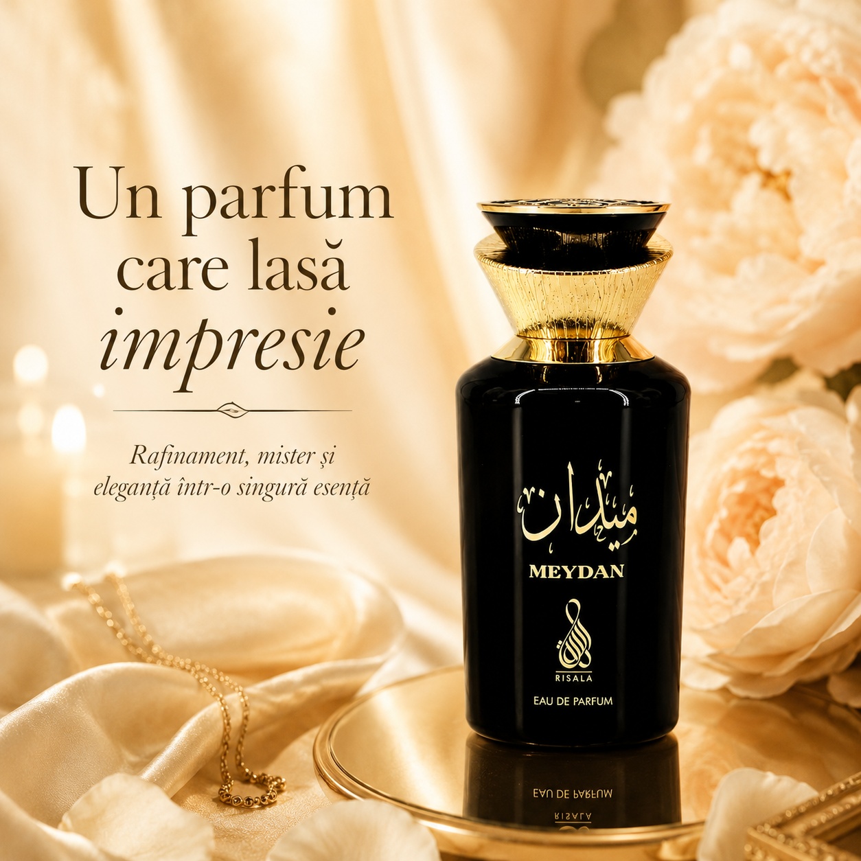 Meydan Risala parfum arăbesc unisex care lasă impresie, rafinament, mister și eleganță &icirc;ntr-o singură esență