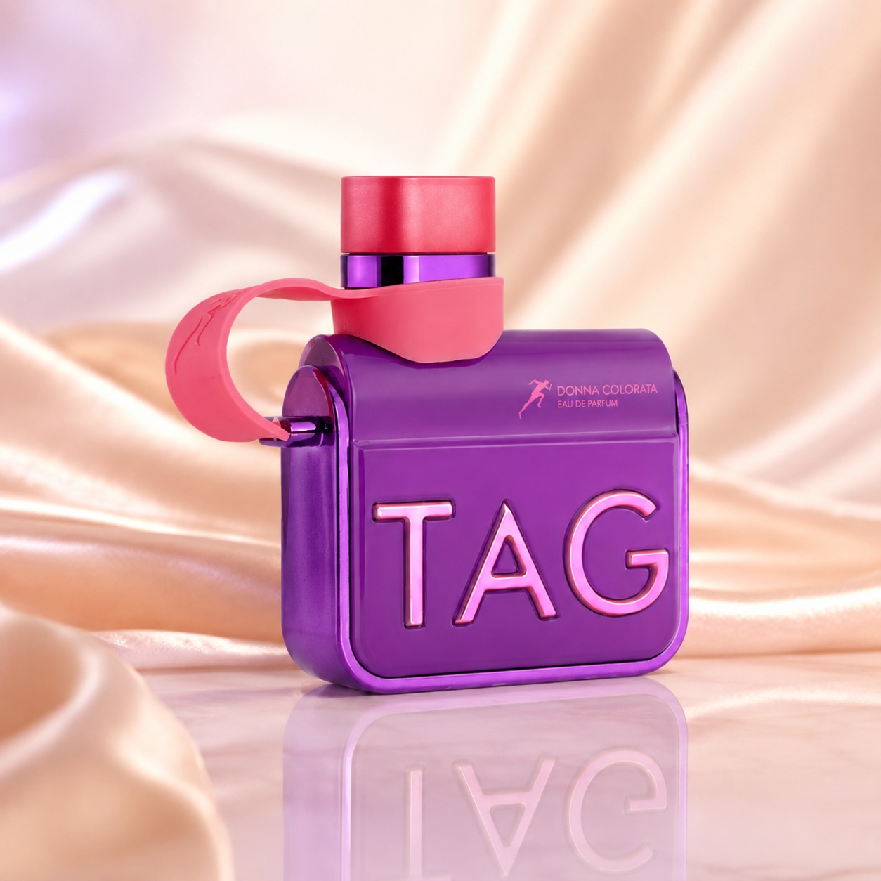 Parfum Arăbesc Tag Her Donna Colorata Armaf 100 ml Apă de Parfum Damă cu sticlă mov și capac roz