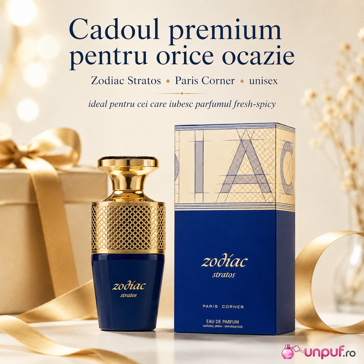 Zodiac Stratos Paris Corner cadou premium pentru orice ocazie parfum fresh spicy pentru bărbați