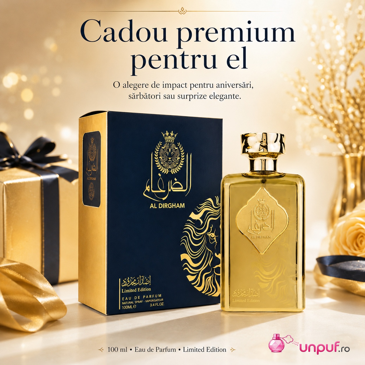 Ard Al Zaafaran Al Dirgham Limited Edition cadou premium pentru el parfum 100 ml Eau de Parfum