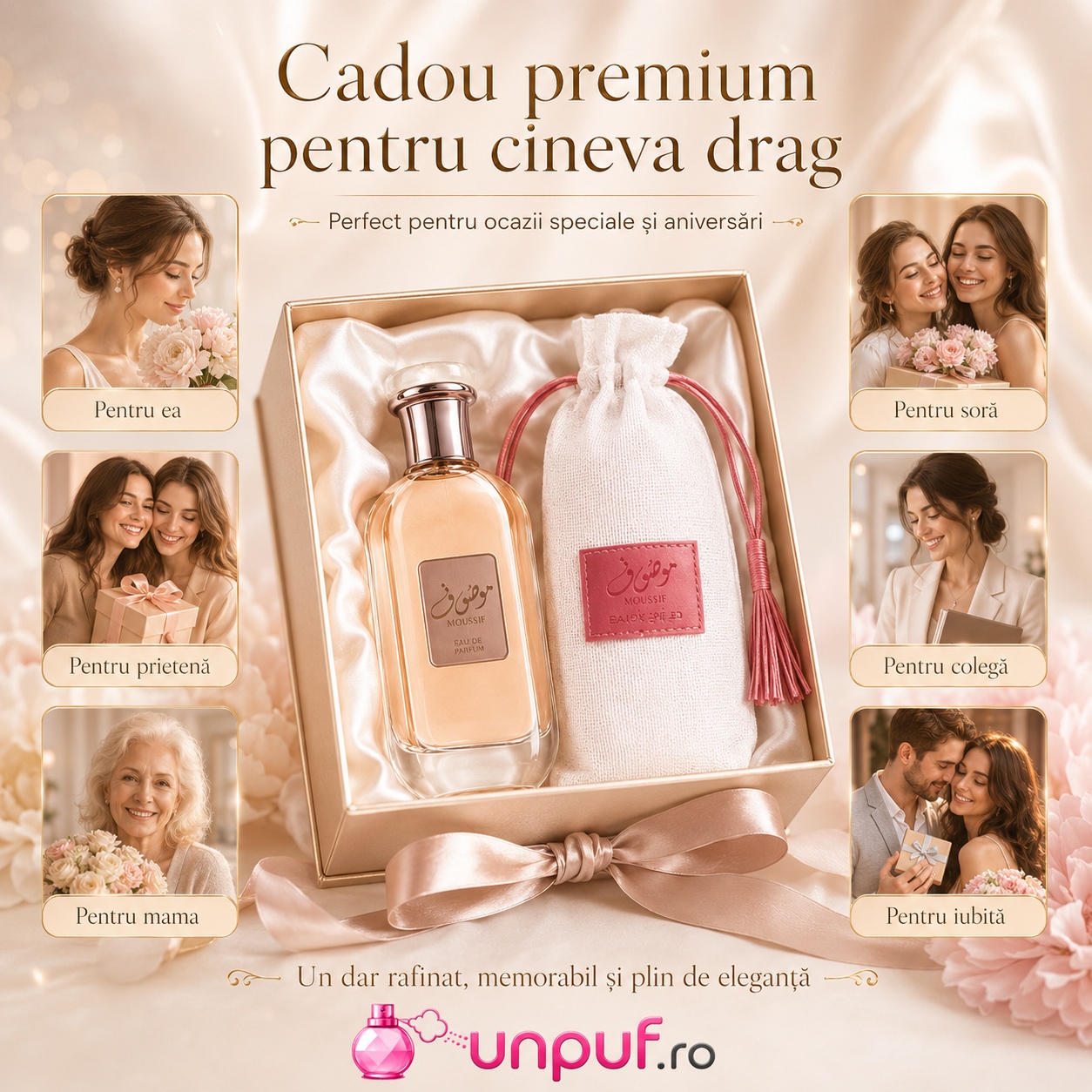 Cadou premium Ard Al Zaafaran Mousuf Daisy pentru ea, mamă, prietenă, soră, colegă sau iubită