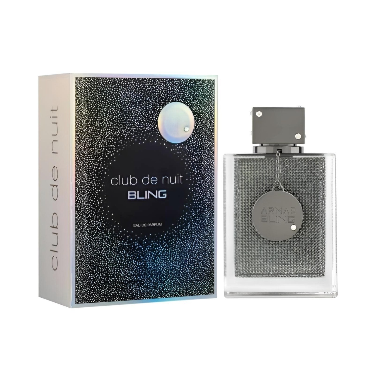 Flacon original Armaf Club De Nuit Bling 75 ml cu cutie neagră și argintie parfum unisex