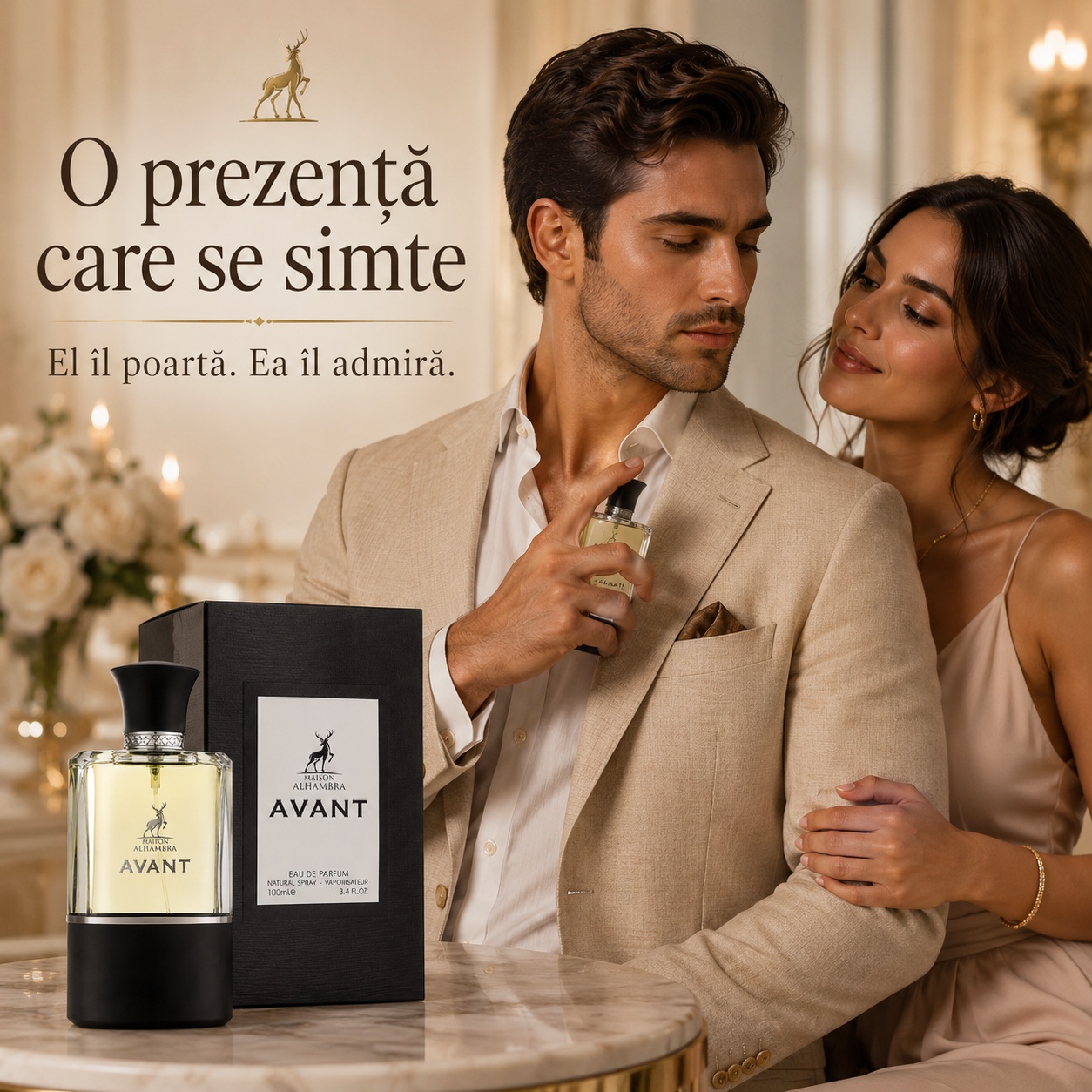 Avant Maison Alhambra parfum bărbătesc elegant pentru o prezență admirată