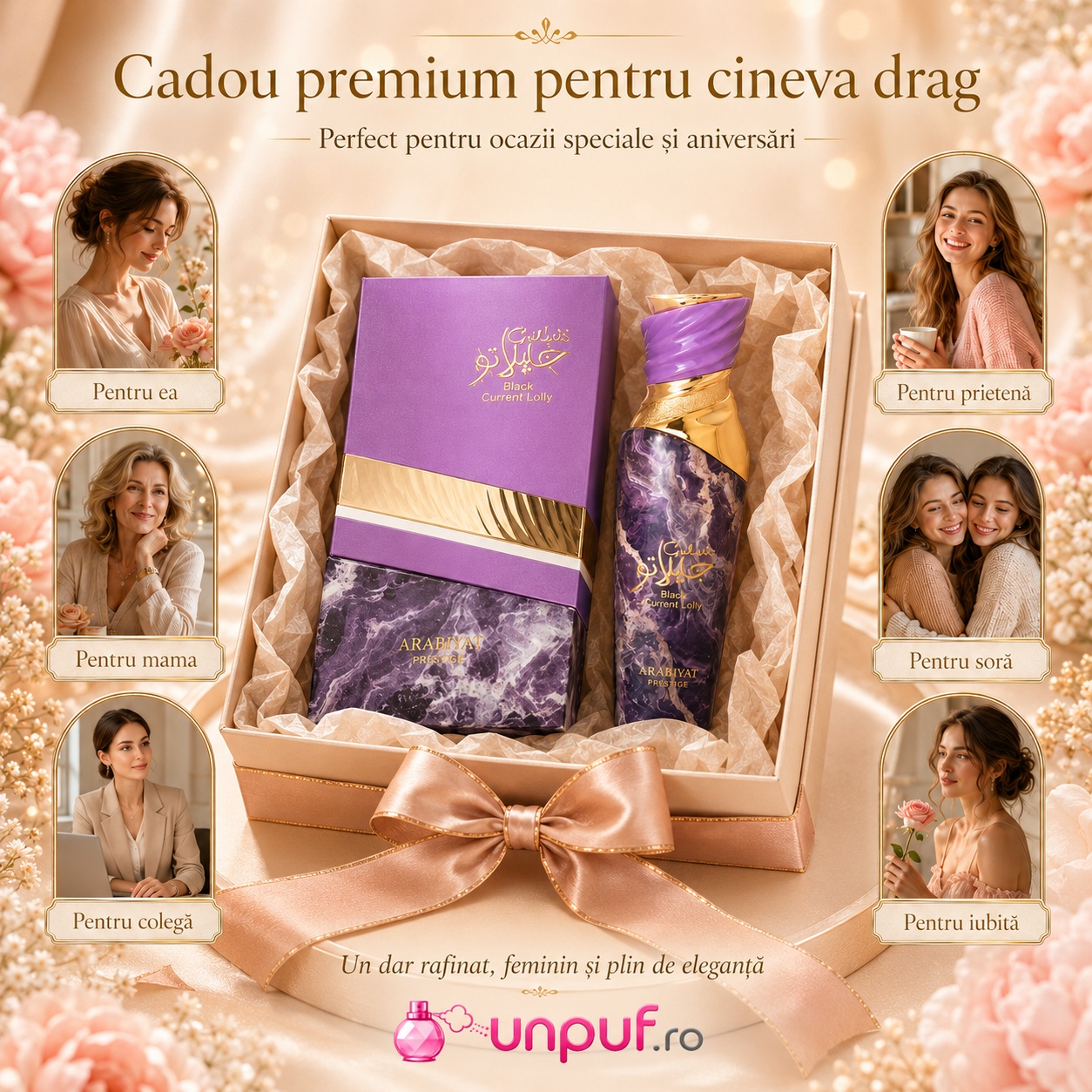 Cadou premium Black Current Lolly pentru mamă prietenă soră colegă sau iubită