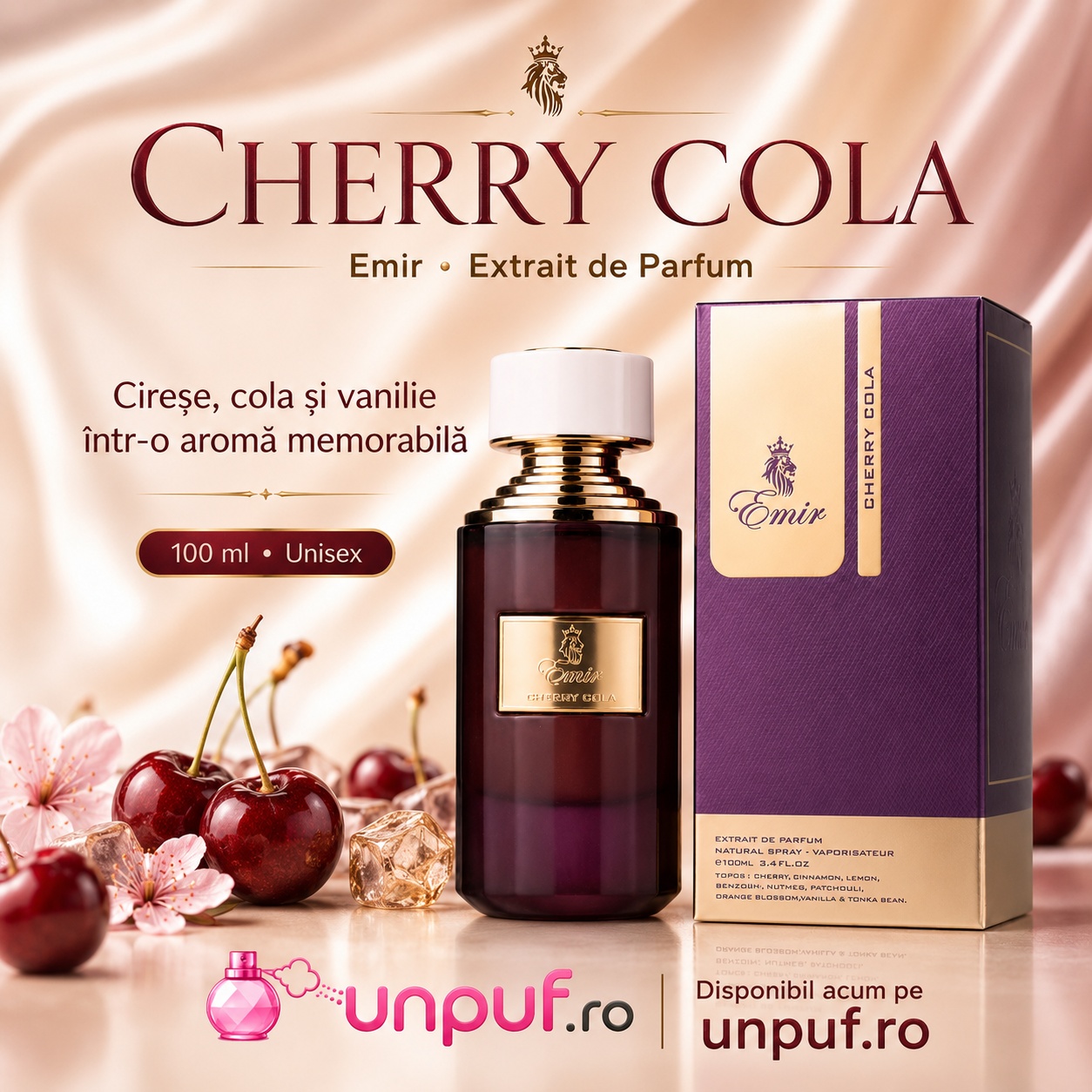 Cherry Cola Emir cireșe, cola și vanilie &icirc;ntr-o aromă memorabilă