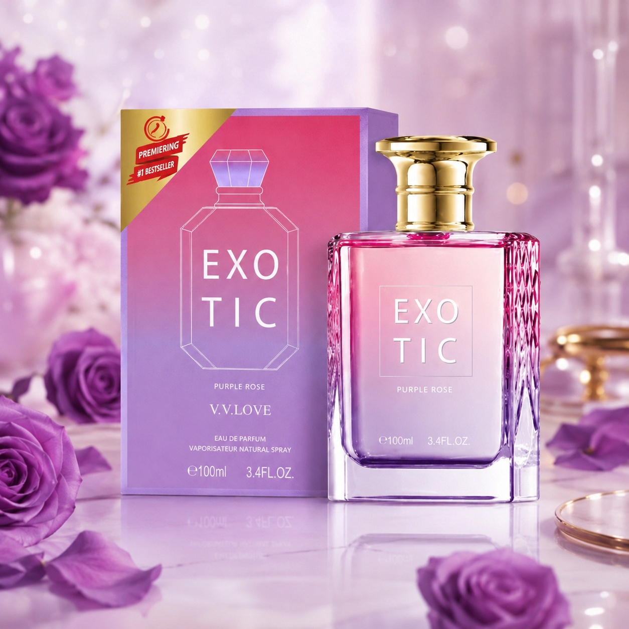V.V. Love Exotic Purple Rose parfum damă 100 ml apă de parfum