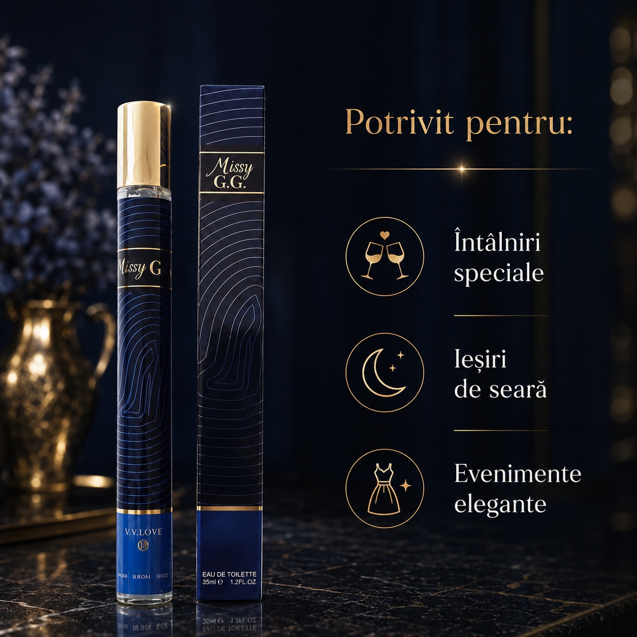Missy G.G. parfum damă potrivit pentru &icirc;nt&acirc;lniri speciale ieșiri de seară și evenimente elegante