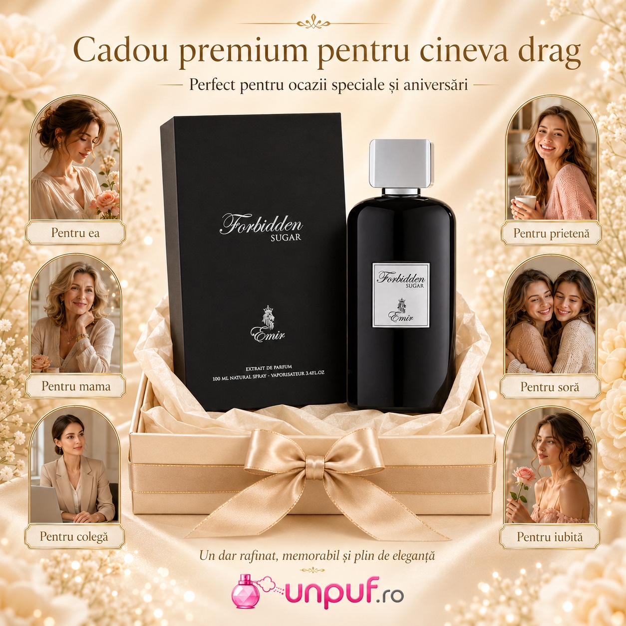 Forbidden Sugar Emir cadou premium pentru ea, mamă, prietenă, soră, colegă sau iubită