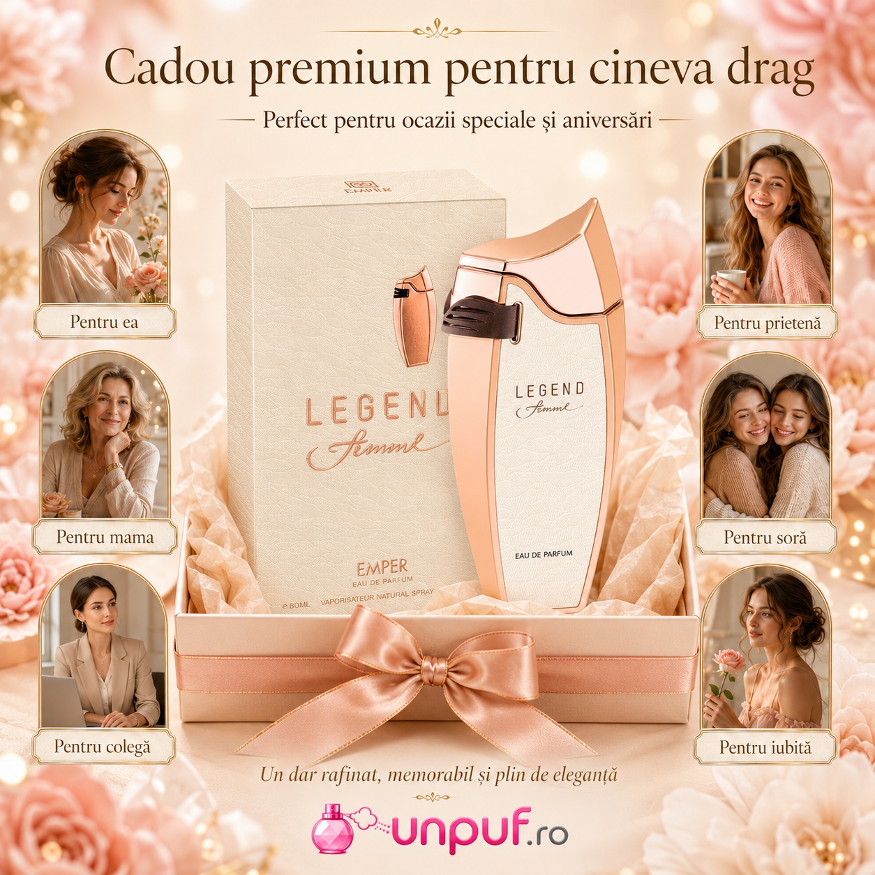 Cadou premium Emper Legend Femme pentru ea, mamă, soră, prietenă, colegă sau iubită