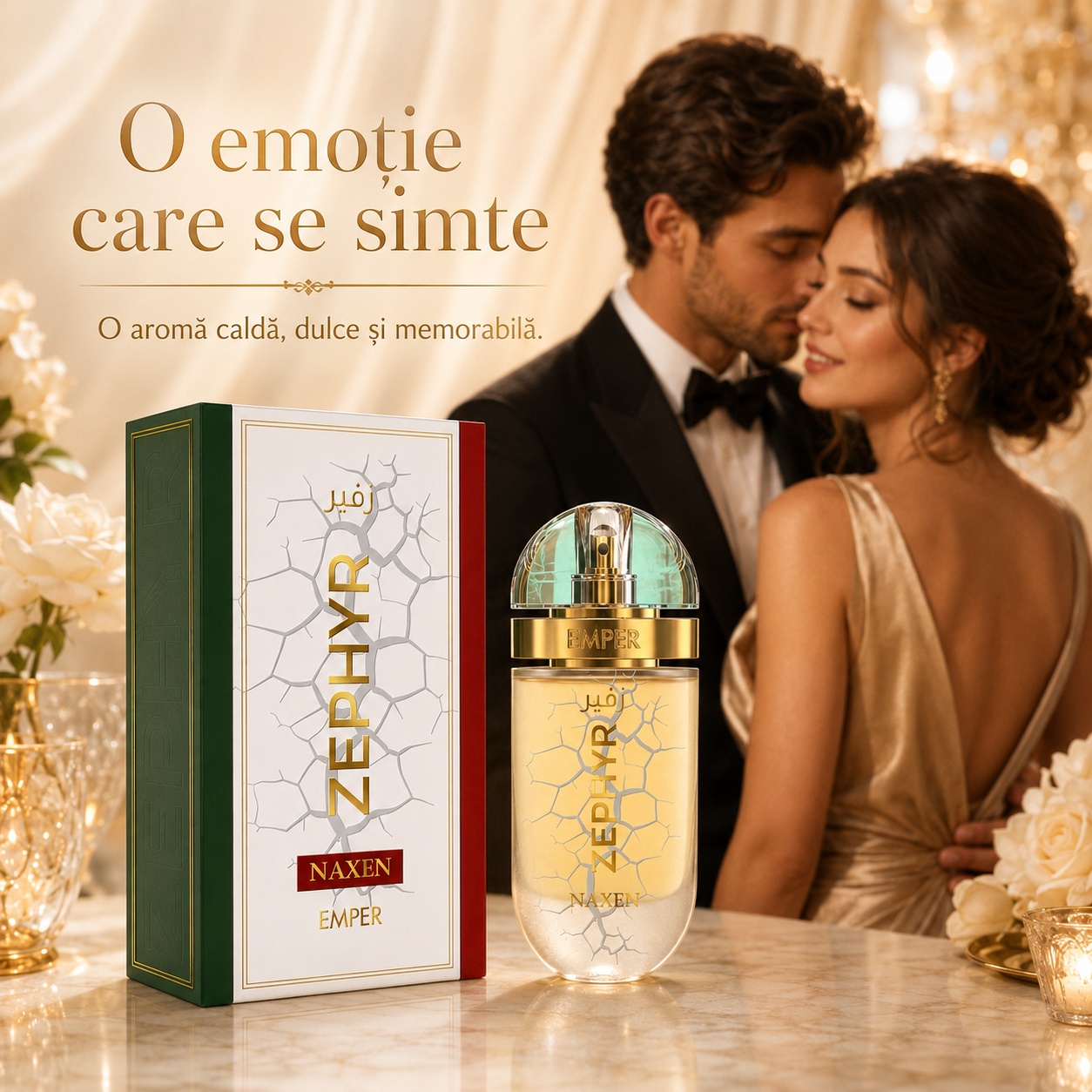 Emper Zephyr Naxen parfum unisex cald, dulce și memorabil pentru momente romantice și elegante