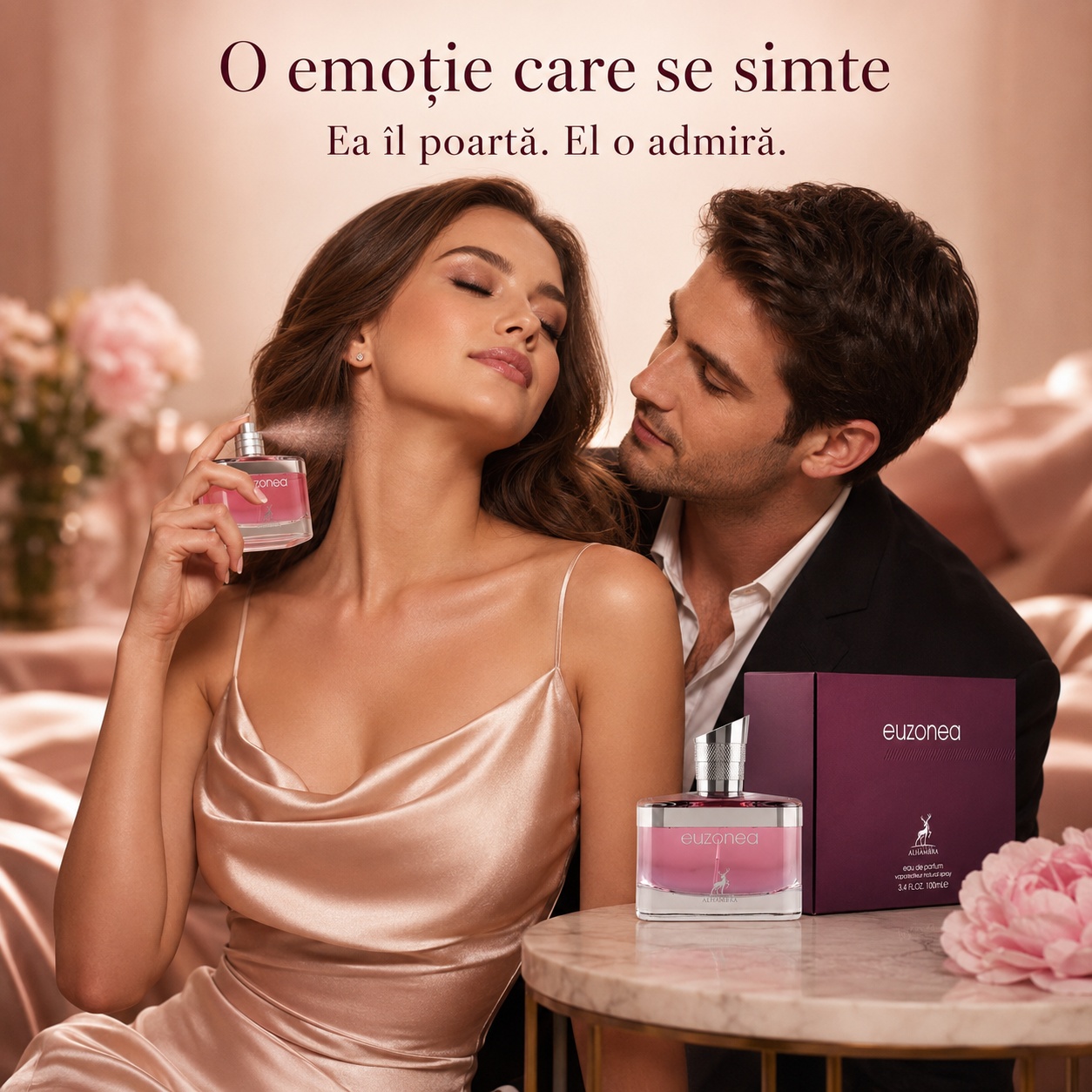 Euzonea Maison Alhambra parfum feminin romantic, seducător și elegant pentru momente speciale