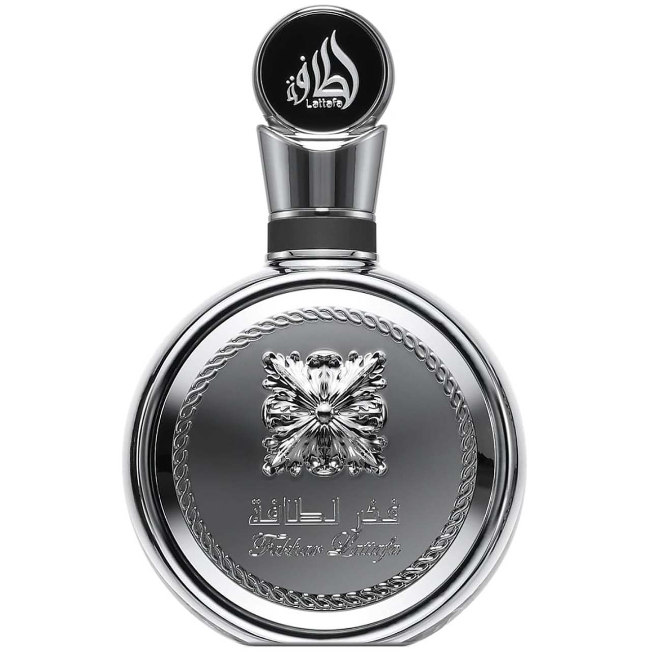 Flacon original Fakhar Platin Lattafa Pride 100 ml parfum bărbat argintiu platinat