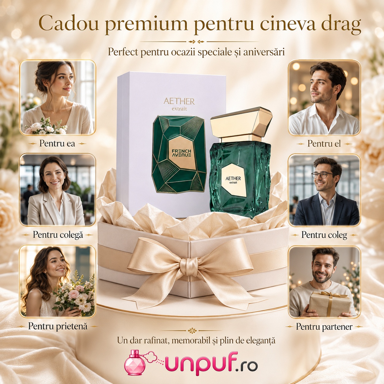Cadou premium Aether French Avenue pentru el, coleg, prieten sau partener