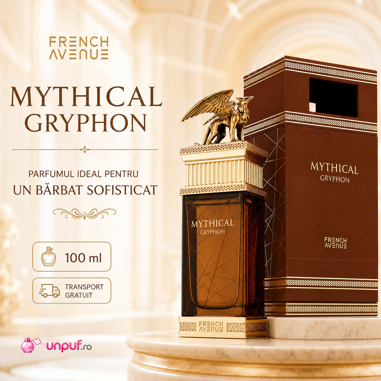 Mythical Gryphon French Avenue parfumul ideal pentru un bărbat sofisticat, cu transport gratuit și ambalaj premium