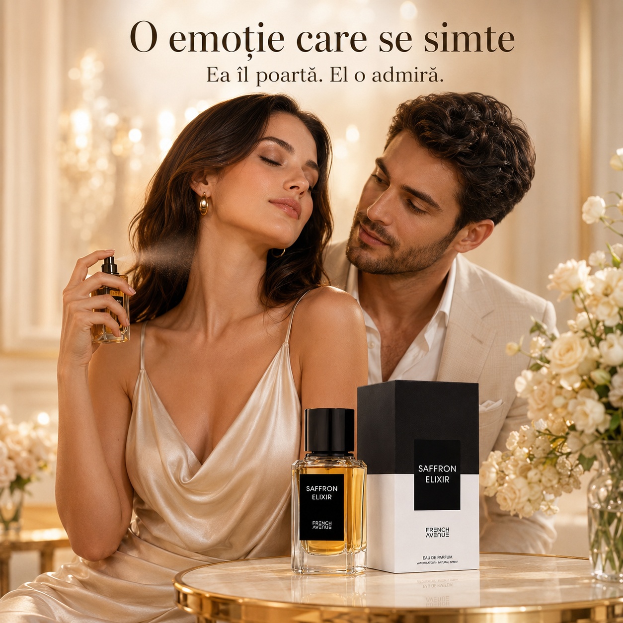 Saffron Elixir French Avenue parfum unisex emoție rafinament și eleganță pentru femei și bărbați