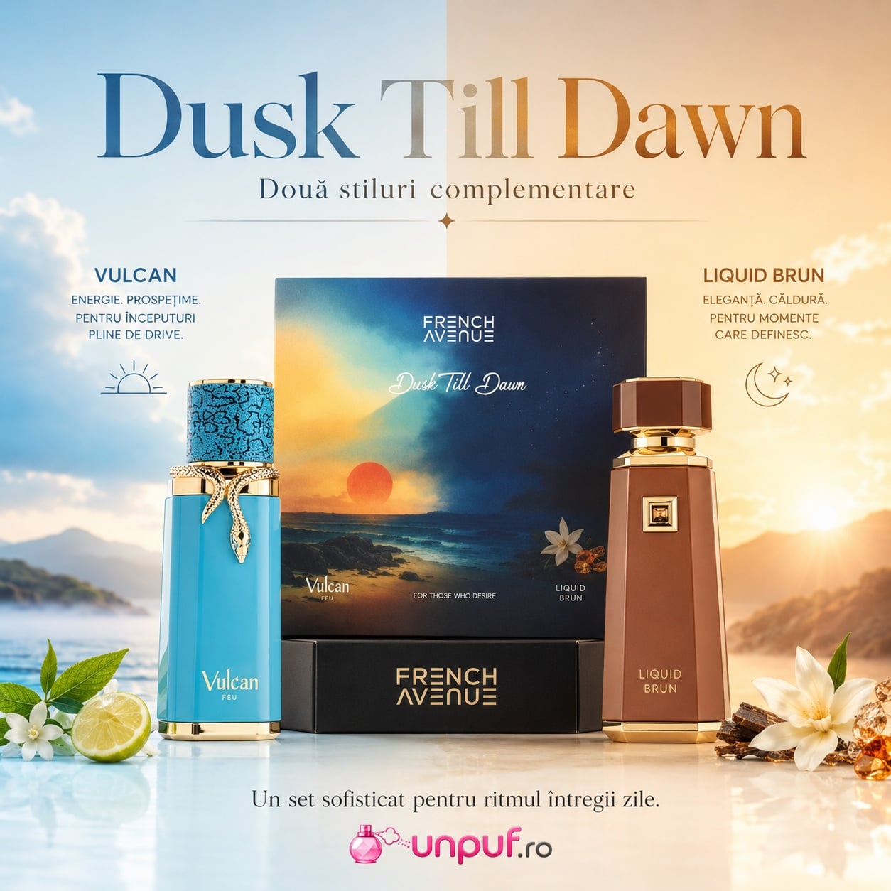 French Avenue Dusk Till Dawn potrivit pentru zi, seară, birou, întâlniri și evenimente