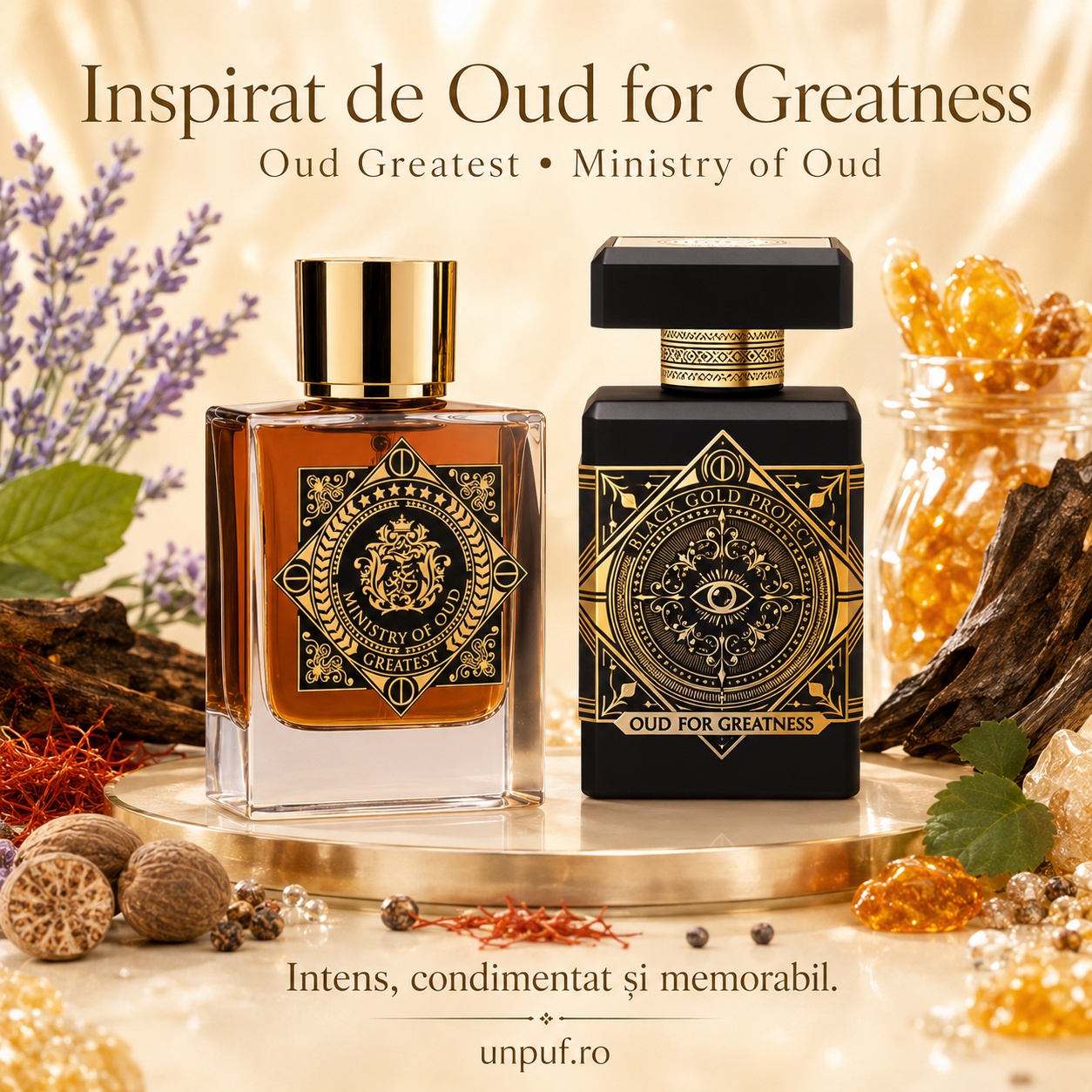 Greatest Ministry Of Oud inspirat de Oud for Greatness, parfum intens, condimentat și memorabil