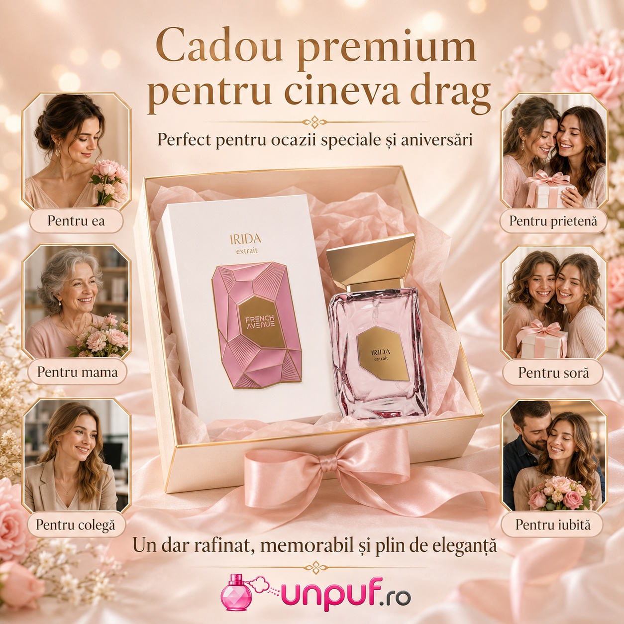 Irida French Avenue cadou premium pentru ea pentru mama soră colegă prietenă sau iubită