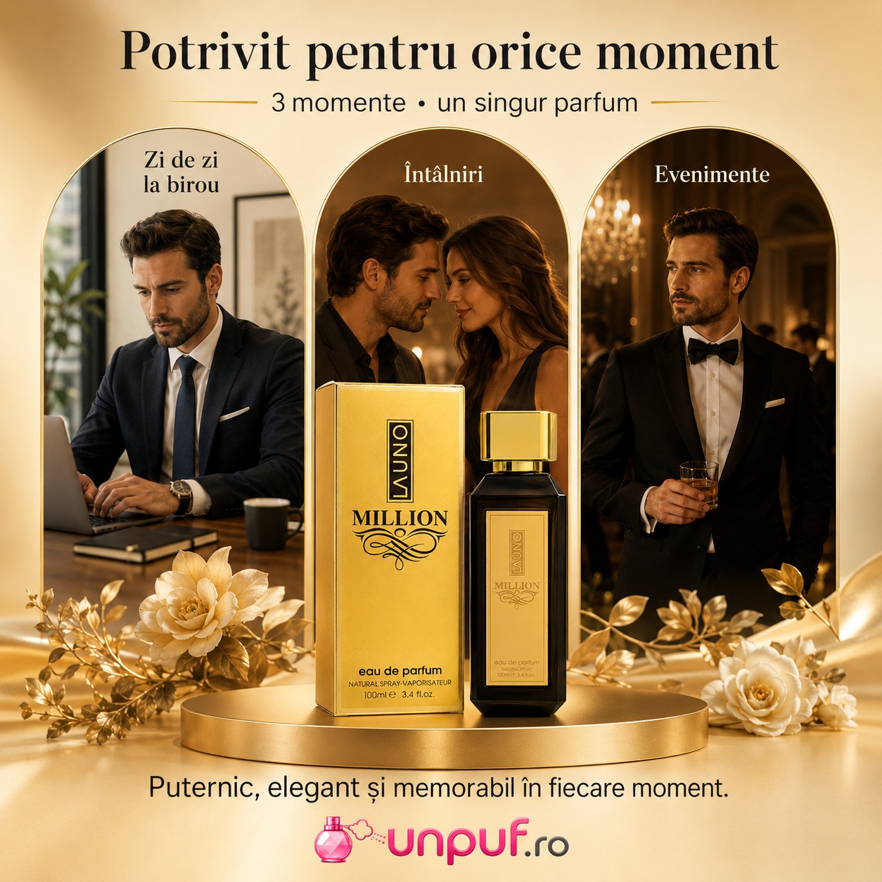 La Uno Million Le Parfum potrivit pentru zi de zi birou &icirc;nt&acirc;lniri și evenimente