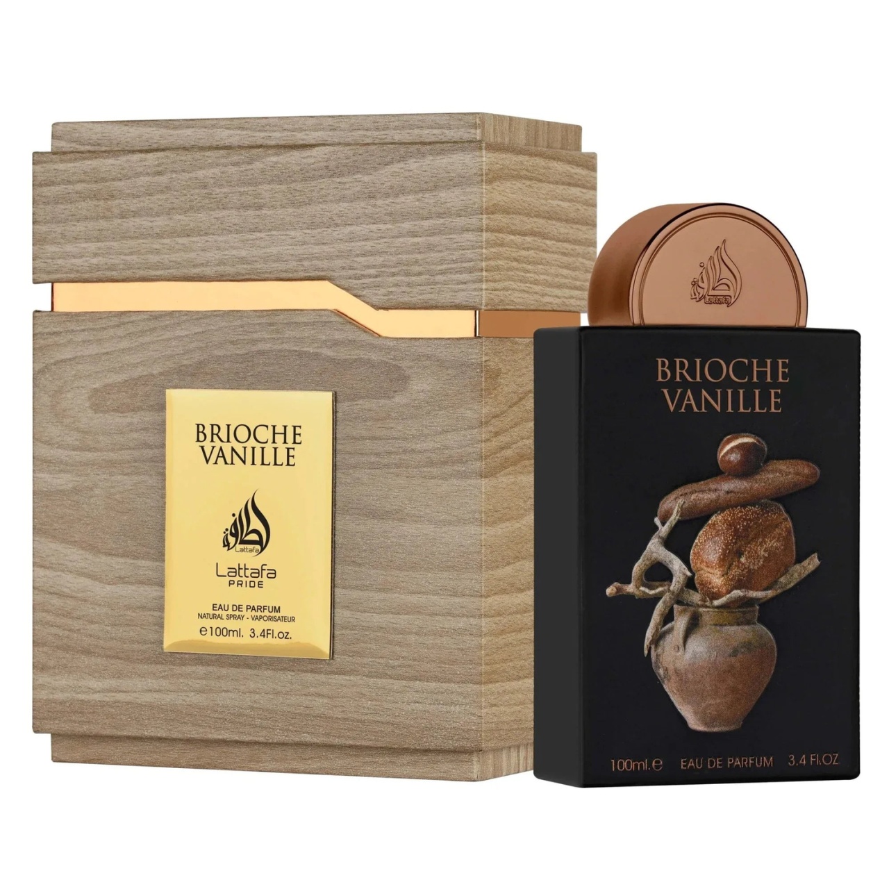 Parfum Lattafa Brioche Vanille 100 ml apă de parfum unisex cu flacon original și cutie Lattafa Pride