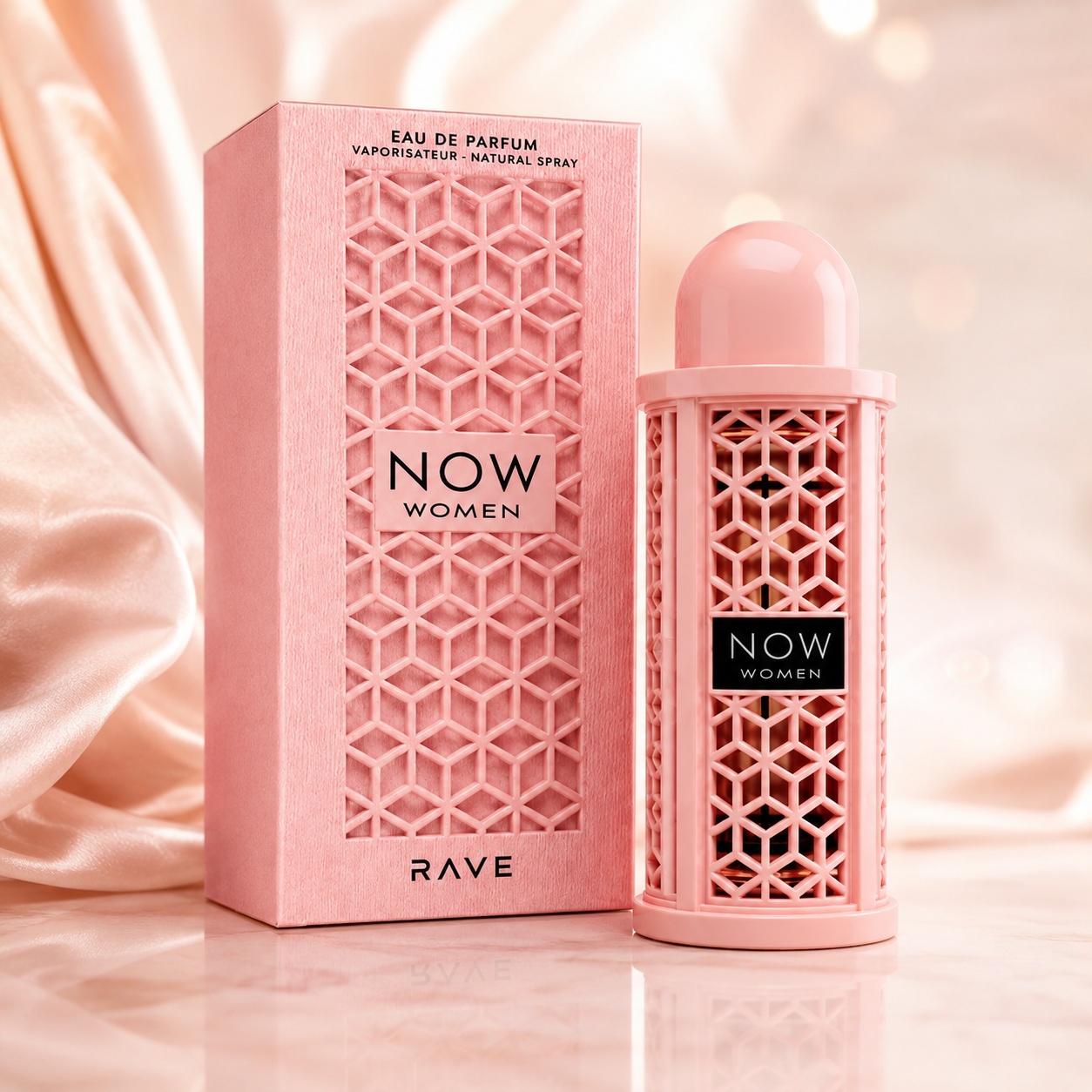 Parfum Arăbesc Lattafa Now Women EDP 100 ml Damă cu sticlă roz și cutie premium